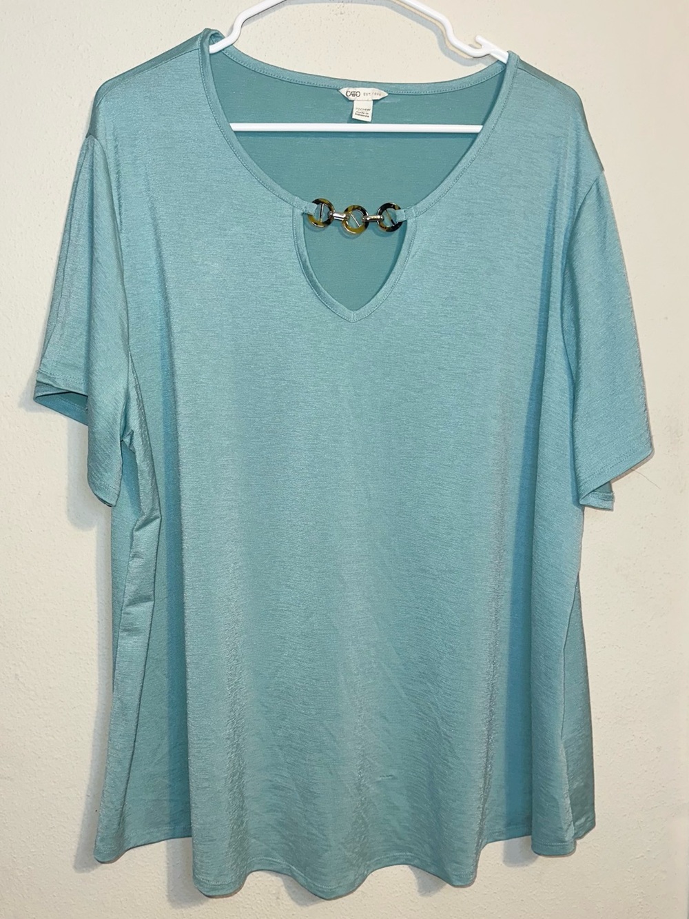Cato Light Blue Short Sleeve Top